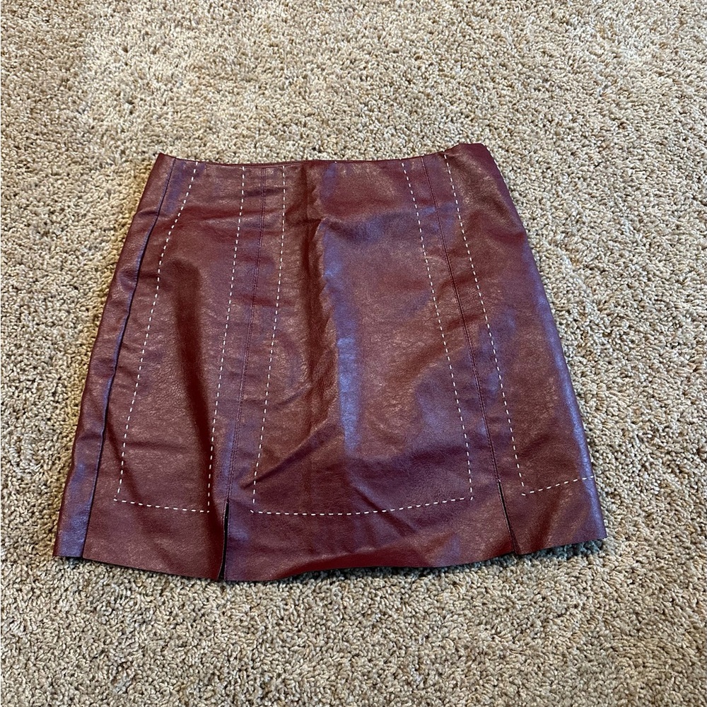 Miami Wine Red Mini‎ Skirt